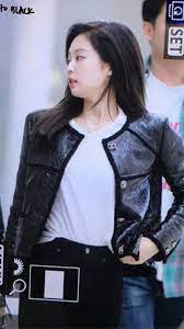 Pin By Rada Gajic On Blackpink Fashion Leather Jacket Blackpink Jennie