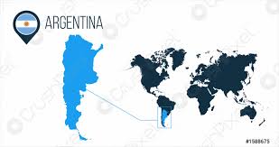 Political map of argentina with provinces. Argentinien Karte Auf Einer Weltkarte Mit Flagge Und Kartenzeiger Oder Stock Vektorgrafi Crushpixel