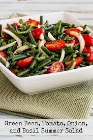 Green Bean And Tomato Salad Video Kalyn S Kitchen Recipe Green Bean Recipes Summer Salads Green Beans