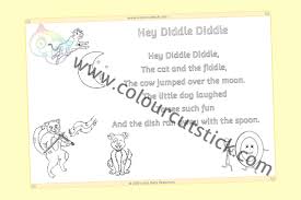 In this nursery rhyme learning exercise, 1st graders will read the rhyme, hey! Free Nursery Rhyme Colouring Pages For Children Kids Toddlers Preschoolers Early Years Colour Cut Stick Free Colouring Activities