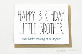 Brother birthday cards � show your deep love to your brother on his special day by sending him these brother birthday cards. Funny Birthday Card Birthday Card For Brother Brother Etsy Birthday Cards For Brother Funny Birthday Cards Birthday Cards