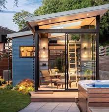 Tiny Backyard Retreat With Loft 001 Backyard Cottage Backyard House Backyard Office