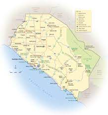Take a look at what southern california towns and counties are hit the hardest. California Orange County Map Mapsof Net