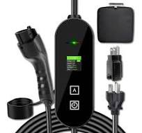 Ahfiwaso Level 1 and 2 EV Charger 8-16 Amp 110-240 Volt Electric Vehicle  Charging Station with NEMA Plugs Portable IP66 LCD 27CPH033293