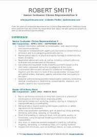 Our resume keyword checklist is based upon an analysis of the most commonly found terms within both job descriptions and resumes for claims representative positions. Claims Representative Resume Samples Qwikresume