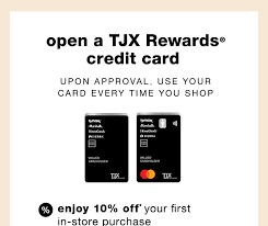 While one tj maxx credit card is a store credit card that can only be used within participating stores, their second card offering — the tjx rewards® platinum mastercard —is a regular mastercard credit card. Tjx Payment Credit Cards