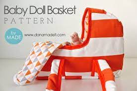 Baby Doll Basket Pattern Baby Dolls Sewing Dolls Doll Carrier