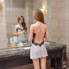 Baju tidur seksi wanita perempuan menggoda. Gaun Malam Wanita Pakaian Rumah Pakaian Tidur Seksi Lingerie Erotis Pakaian Tidur Gaun Malam Sutra 2020 Baju Tidur Sleepshirts Aliexpress