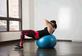 Yoga Ball Ab Workout 10 Stability Ball Exercises For A