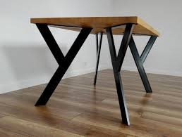 Sturdy Steel Dining Table Legs Also For Round Tables Simple Etsy In 2020 Iron Table Legs Dining Table Legs Steel Table Legs