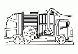 Cool Garbage Truck Coloring Page For Kids Transportation Coloring Pages Printables Free Wuppsy Com Truck Coloring Pages Garbage Truck Coloring Pages
