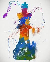 King Chess Piece Paint Splatter By Dan Sproul King Chess Piece King Painting Chess Pieces