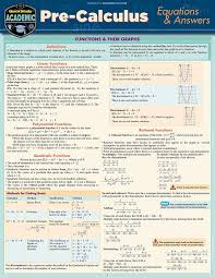 buy pre calculus equations answers quickstudy reference