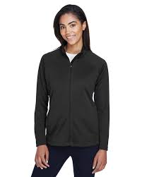 devon jones dg420w ladies stretch tech shell compass full zip