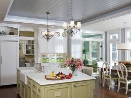 I love how the small kitchen ceiling demarcates the kitchen by dropping. Beadboard Ceiling A Beautiful Ceiling For Every Room Of Your Home