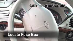 Fuse panel diagram chevrolet impala (mk6; Interior Fuse Box Location 2000 2005 Chevrolet Impala 2001 Chevrolet Impala 3 4l V6
