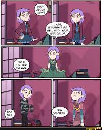 A Difference in Fashion Priorities [An Owl House Comic by MoringMark] - IT  DOESN'T GO WELL WITH YOUR HAIR COLOR. COLORFUL. - iFunny Brazil
