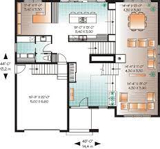 Plan 21679dr Modern House Plan With 2nd Floor Terace Contemporary House Plans House Plans Modern Style House Plans