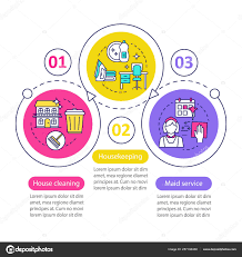 House Service Vector Infographic Template Stock Vector