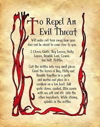 To Repel An Evil Threat Wiccan Spell Book Spells Witchcraft Spell Book