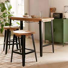 It has a white laminated top with wonderful deep dark blue dowel legs. Best Dining Sets For Small Spaces Small Kitchen Tables And Chairs