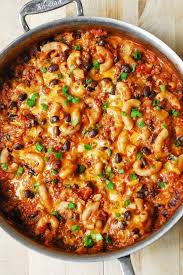 While beef is browning, cook pasta according to the packaging. Chili Pasta Skillet Julia S Album