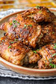 Arrange a rack in the middle of the oven and heat to 425°f. Crispy Baked Chicken Thighs Perfect Every Time Spend With Pennies