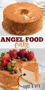 Light As Air With A Sweet Crumb Angel Food Cake Is A Classic Dessert Just Begging To Be Topped With Strawb In 2020 Angel Food Cake Desserts Angel Food Angel Food Cake