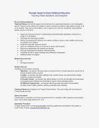 If you're interested in becoming a teacher assistant, you need a resume that will catch the eye. Teacher Assistant Job Description Resume Unique Pre K Resume Example Salumguilher