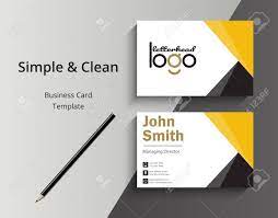 Usually ships within 6 to 10 days. Vector Modern Creative And Clean Business Card Template Personal Business Card With Company Logo Clean Flat Design Vector Illustration Business Card Mockup Royalty Free Cliparts Vectors And Stock Illustration Image 140326405