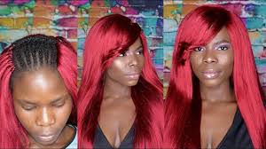 How To Straight Crochet Braids With Side Bangs Color Bg Kanekalon Hai Straight Crochet Braids Kanekalon Hairstyles Crochet Straight Hair