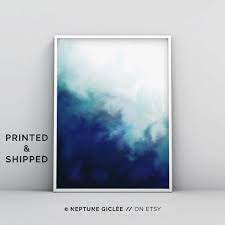 Modern Blue Poster Dark Blue Abstract Print Navy Blue Etsy In 2020 Blue Wall Art Modern Blue Wall Art Blue Poster