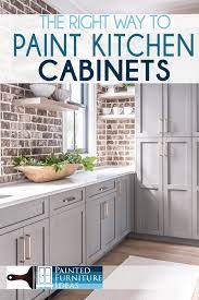 Then, using a circle motion, rub it on the cabinet, working in sections. Painted Furniture Ideas How To Paint Kitchen Cabinets The Right Way Painted Furniture Ideas