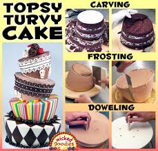 how to make a topsy turvy cake