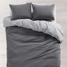 Light Grey Dark Grey Soft Wash Reversible Duvet Cover And Sham Set Full Queen Bedding Set Dormify Grey Bedding Bed Linens Luxury Bed Comforters