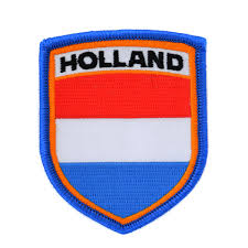 Niederländische flagge, hergestellt aus stoff für den außenbereich, ausdauer aus 100% polyester. Sontiges Fashion Gestickten Armel Emblem Holland Flagge