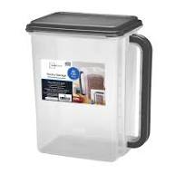 Food Storage Container-Bulk Canister Holds 46 Cups - Dark Gray Lid and  Handle