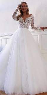 30 Simple Wedding Dresses For Elegant Brides Simple Wedding Dresses Ball Gown Wi Long Sleeve Ball Gown Wedding Dress Wedding Dress Long Sleeve Elegant Bride