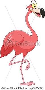 Clipart Vector Of Flamingo Cartoon Flamingo Csp6475895 Search Flamingo Art Drawing Illustrations How To Draw Flamingo