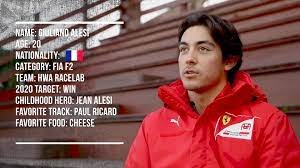Shown below are a series of tables outlining giuliano alesi's career in formula two in statistical form. Ferrari Driver Academy Driver Giuliano Alesi
