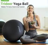 Extra Thick Anti-Burst Yoga Ball - 5 Sizes, Heavy Duty Stability Ball For Fitness, Pregnancy & Office Use (Includes Pump)