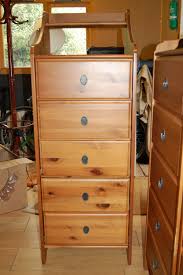 Ikea tall chest of drawers with mirror. Tall Slim Chest Of Drawers X 3 Solid Pine Antique Stained Ikea Leksvik In Bembridge Sold Wightbay