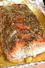 You can also put about 1/2 water, under the rack in the roasting pan. Garlic Pork Loin Will Cook For Smiles
