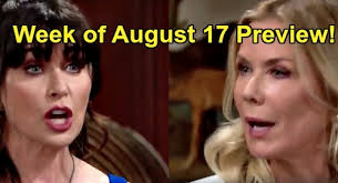 Bold and the beautiful characters include eric forrester (john mccook). The Bold And The Beautiful Spoilers Preview Week Of August 17 Quinn Taunts Brooke Over Losing Ridge To Shauna Celeb Dirty Laundry
