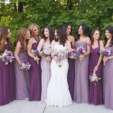 Jenny Yoo On Instagram Gorgeous Bridal Party In A Mix Of Raisin Lilac Willow Jycwillow An Bridesmaid Dress Colors Purple Bridesmaids Wedding Colors Purple