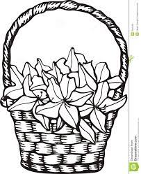 20 high quality clipart flower basket black and white in different resolutions. Basket Clipart Black And White Basket Drawing Flower Drawing Clipart Black And White