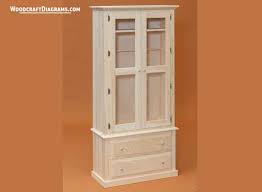 Woodworking diy gun cabinet pdf free download. Wooden Gun Cabinet Plans Blueprints For Secure Storage Case