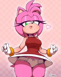 simmsy, amy rose, sega, sonic (series), absurdres, highres, 1girl, female  focus, looking at viewer, panties, solo, underwear, upskirt, wide hips -  Image View - | Gelbooru - Free Anime and Hentai Gallery
