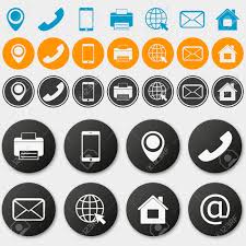 Business cards are cards bearing business information about a company or individual. Vector Business Card Contact Information Icons Royalty Free Cliparts Vectors And Stock Illustration Image 95857107