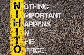 Concept Image Of Business Acronym NIHITO As Nothing Important Happens In  The Office Written Over Road Marking Yellow Painted Line. Stock Photo,  Picture and Royalty Free Image. Image 42175635.